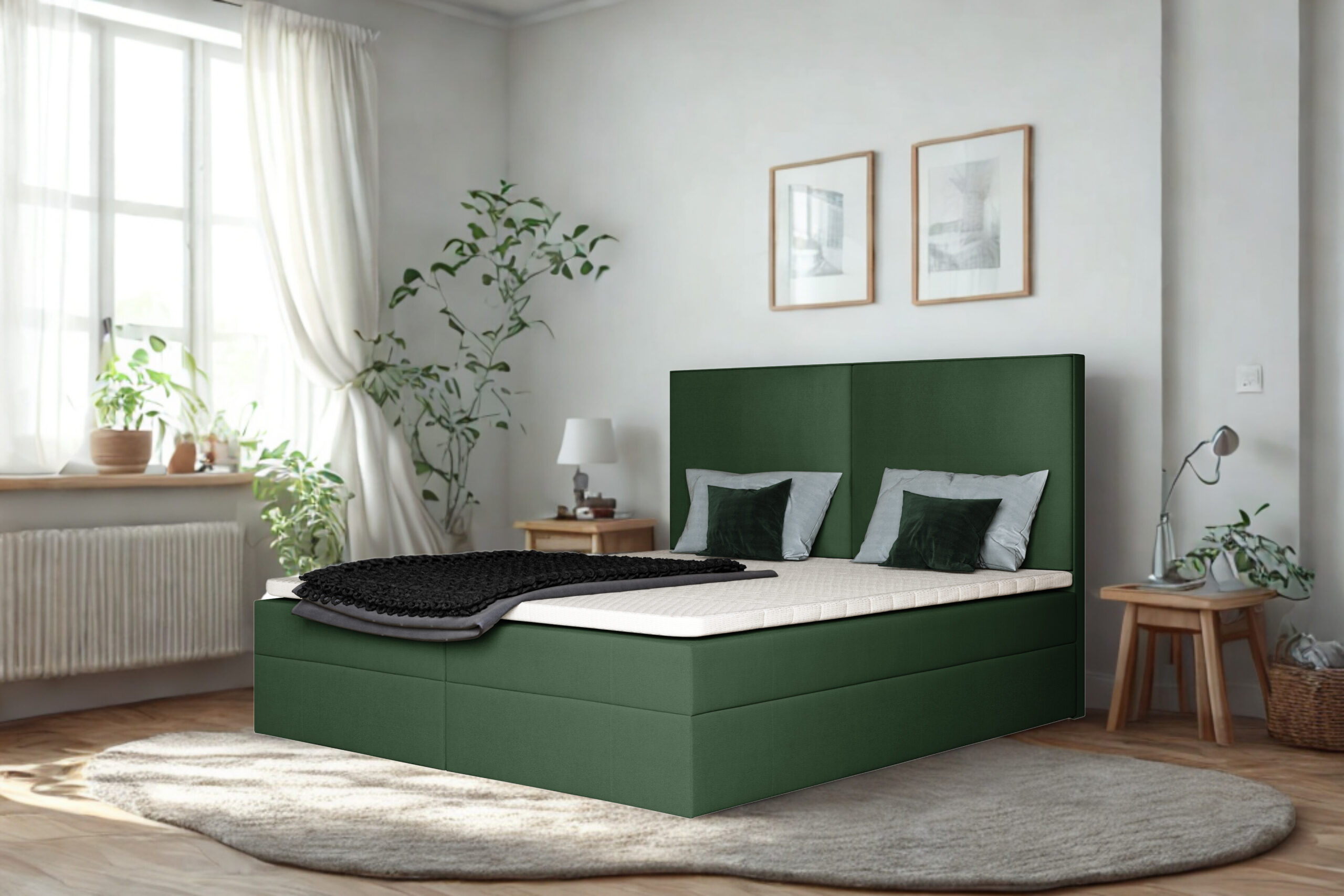 Łóżko kontynentalne 180x200 PORTO