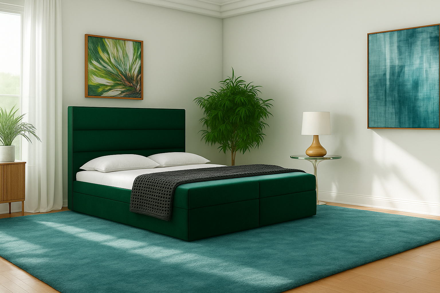 Łóżko kontynentalne 120 x 200 CANARIA - Image 4