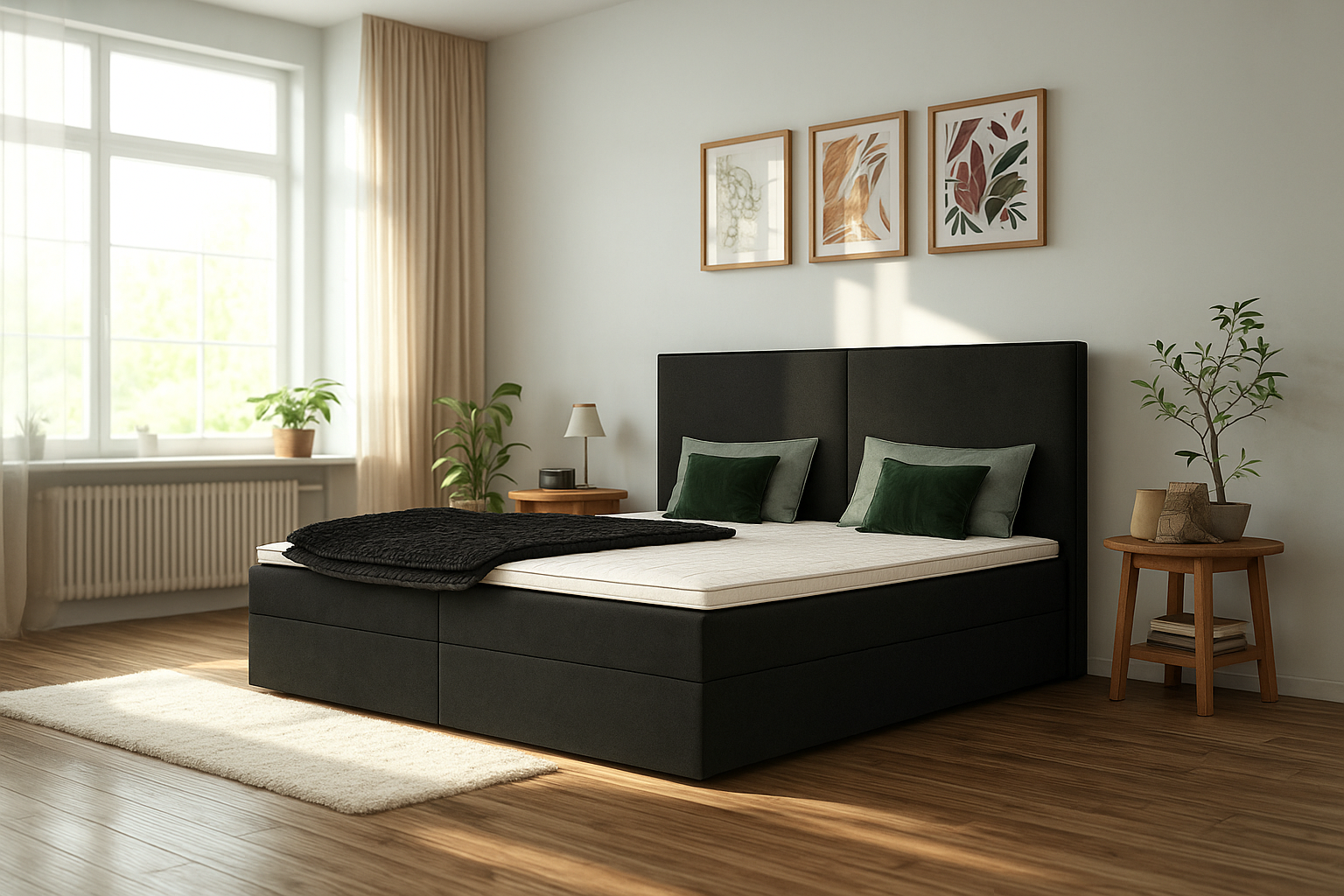 Łóżko kontynentalne 180x200 PORTO - obrazek 2