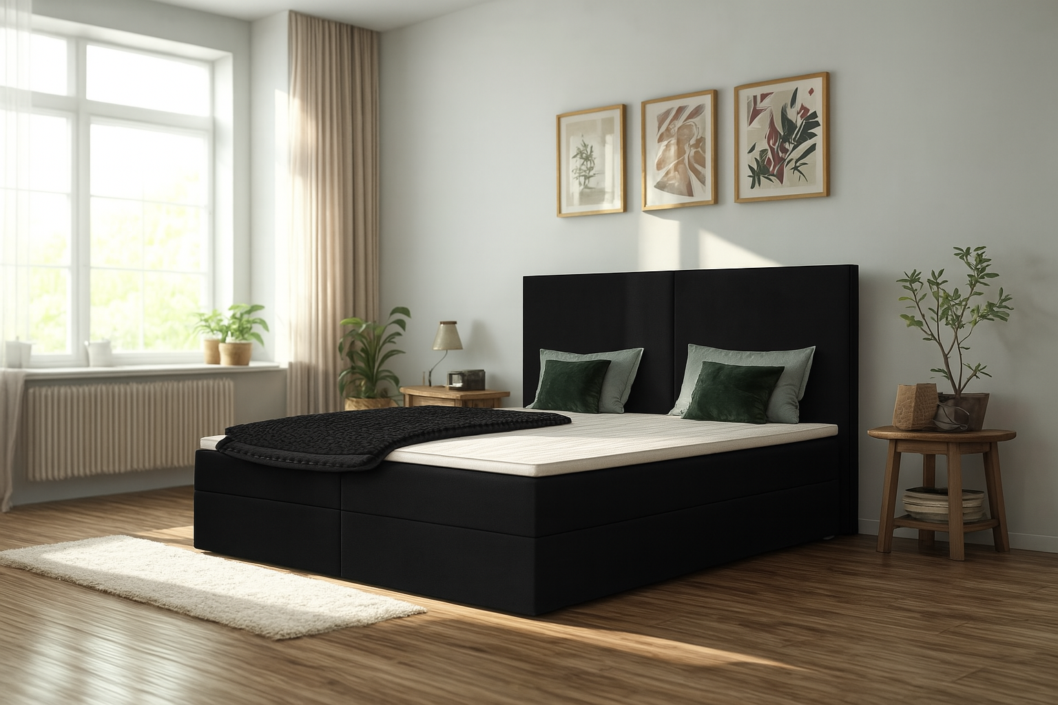 Łóżko kontynentalne 180x200 PORTO - obrazek 4