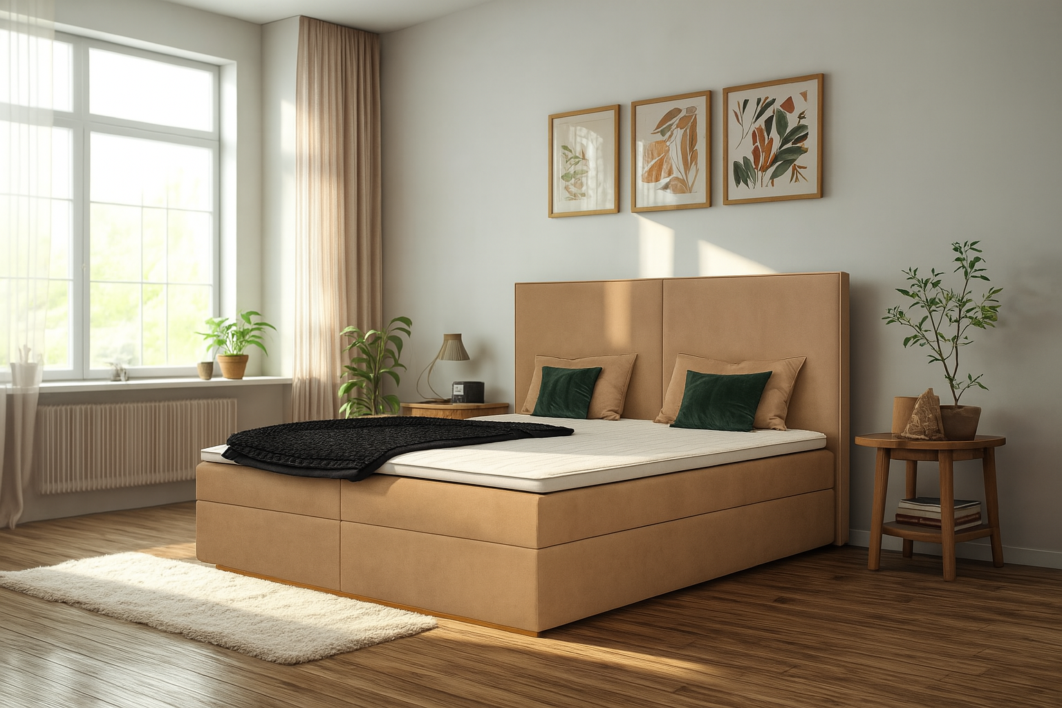 Łóżko kontynentalne 180x200 PORTO - obrazek 5