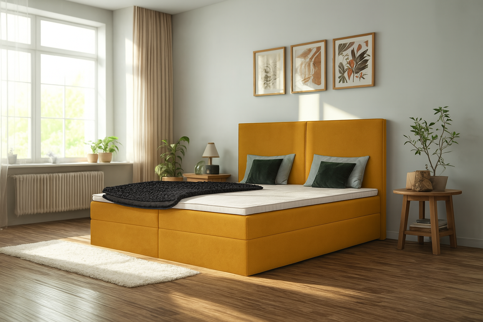 Łóżko kontynentalne 180x200 PORTO - obrazek 6