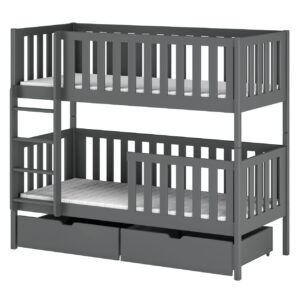 Drewniane łóżko piętrowe HAIL 90x200