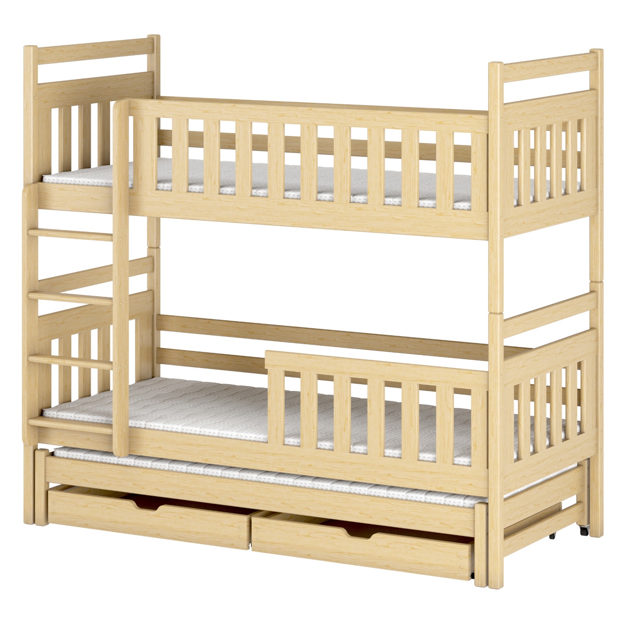 Drewniane łóżko piętrowe CLARA idealne do pokoju dziecka