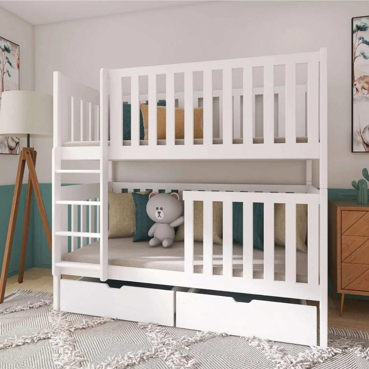 Łóżko piętrowe 80x180 ALVA - obrazek 3