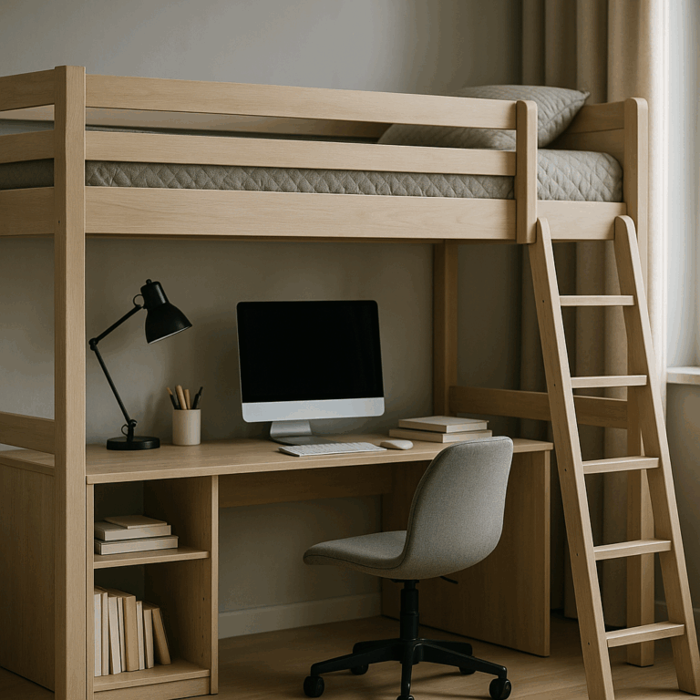 Łóżko piętrowe z biurkiem - funkcjonalność i styl