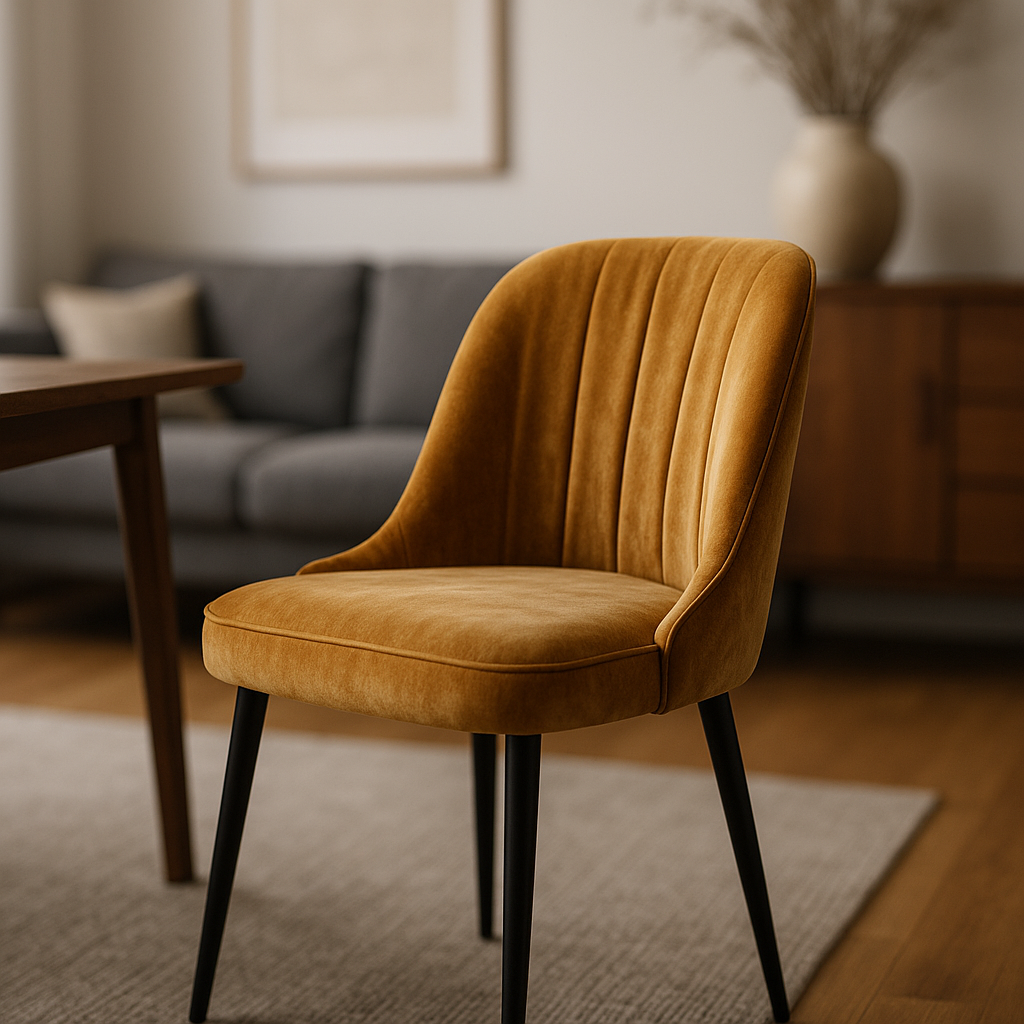 Krzesła welurowe - elegancja i styl w twoim wnętrzu