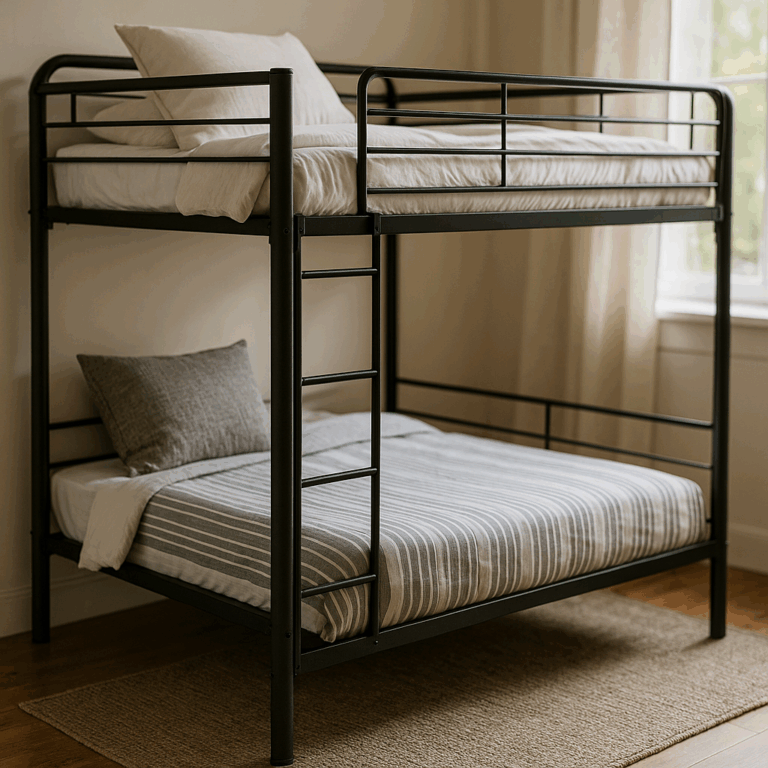 Łóżko piętrowe metalowe - funkcjonalność i styl