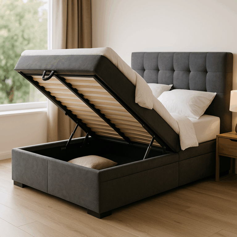 Łóżko kontynentalne z pojemnikiem - komfort i funkcjonalność