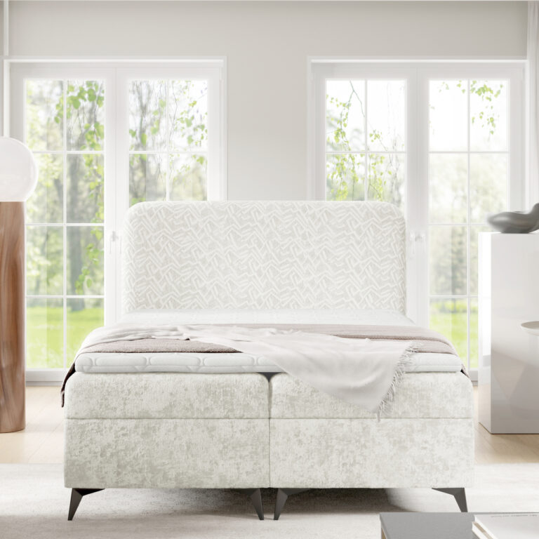 Łóżko kontynentalne FENRIR 180x200 z topperem gratis