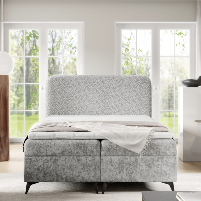 Łóżko kontynentalne FENRIR 200x200 z topperem GRATIS