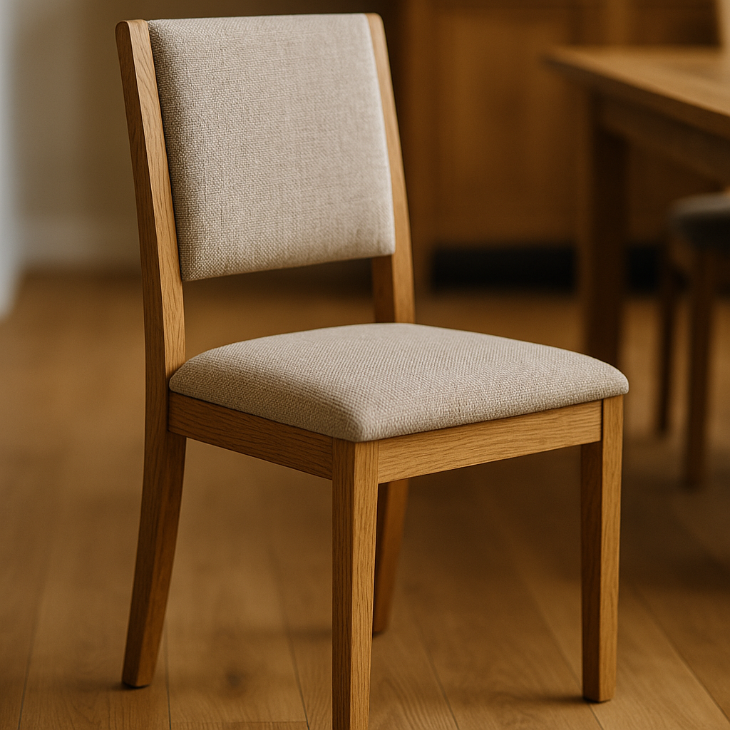 Krzesła dębowe tapicerowane elegancja i trwałość