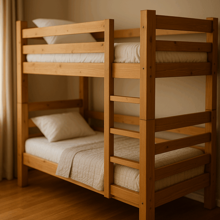 Drewniane łóżka piętrowe - funkcjonalność i styl