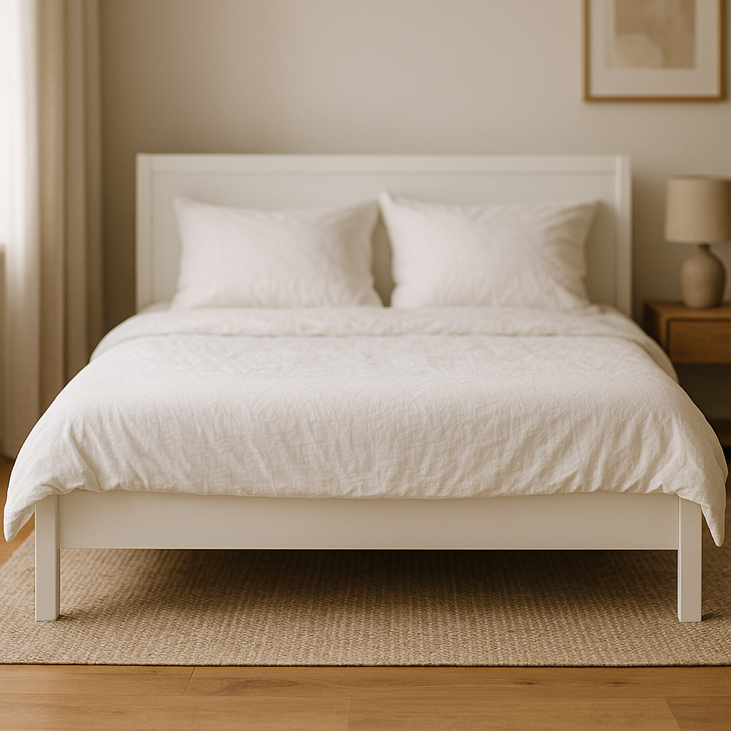 Białe łóżko 140x200 cm - komfort i estetyka sypialni