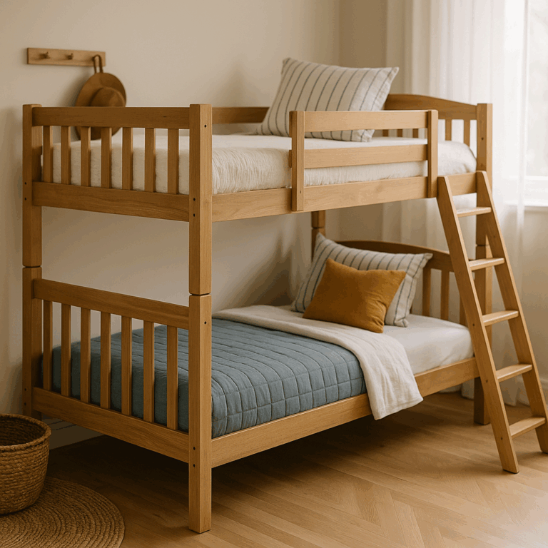 Łóżeczka piętrowe - funkcjonalność i styl w pokoju dziecka