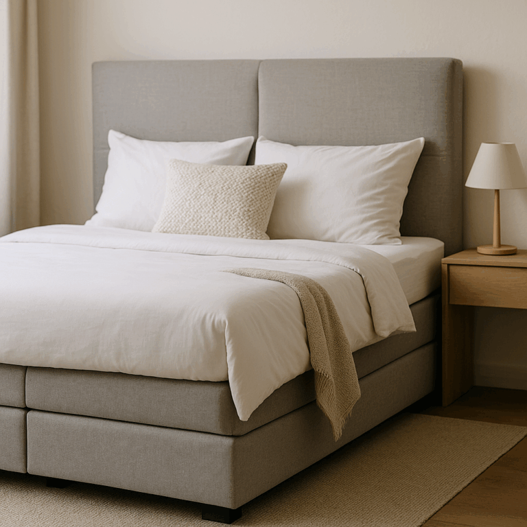 Łóżko kontynentalne 120 cm komfort i estetyka sypialni