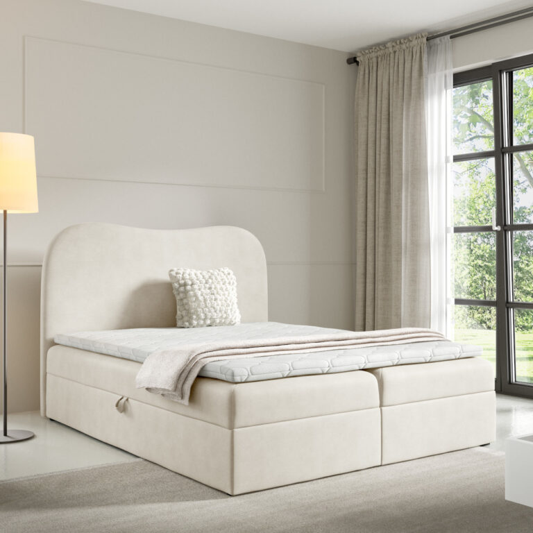 Łóżko kontynentalne AUDE LUX dla komfortowego snu