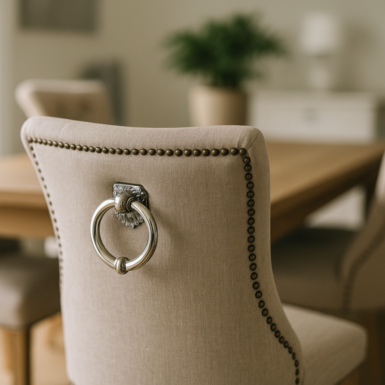 Krzesła z kołatką w aranżacji wnętrz i pielęgnacji