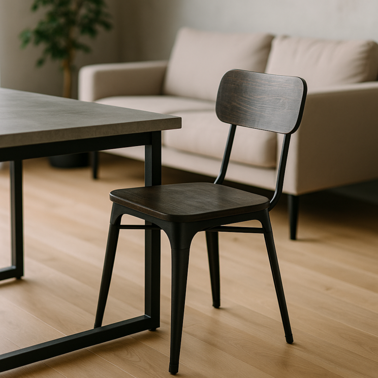 Krzesła industrialne w nowoczesnych wnętrzach