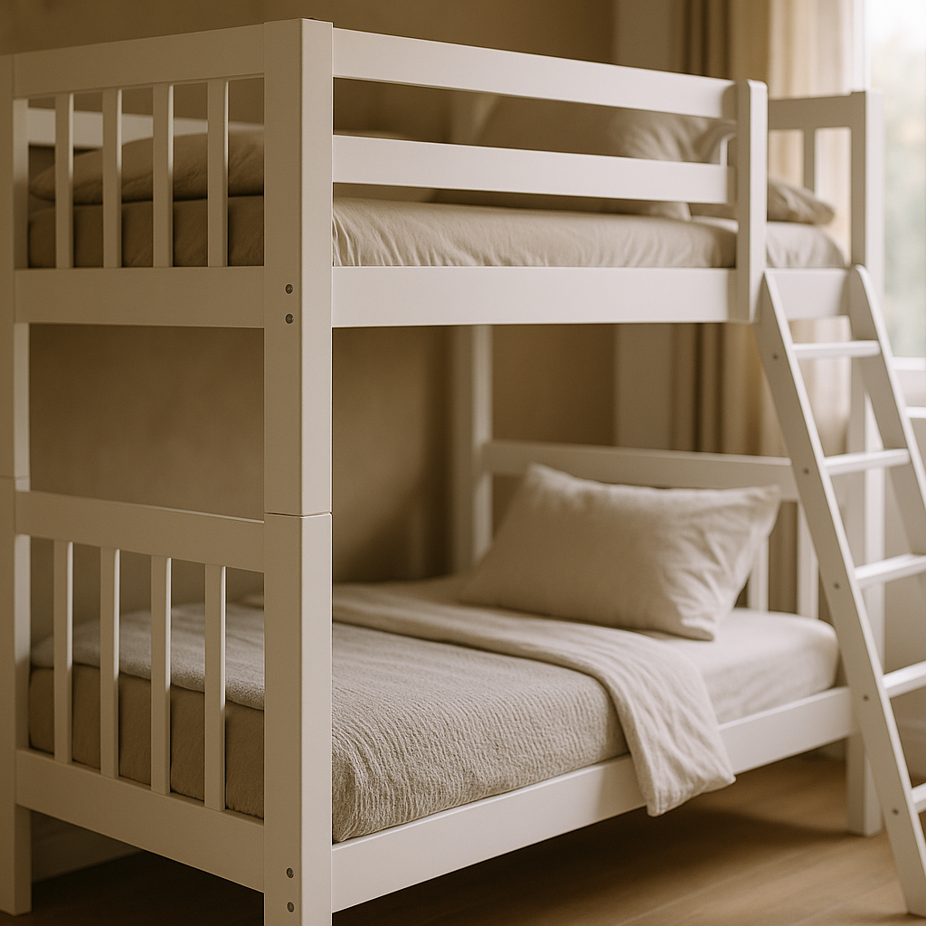 Białe łóżka piętrowe - funkcjonalny wybór do wnętrz