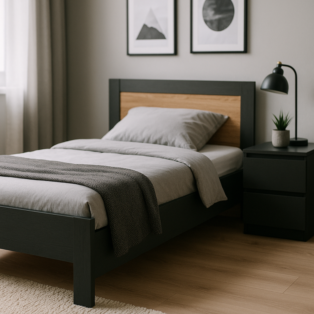 Łóżka młodzieżowe Black Red White dla stylowej sypialni