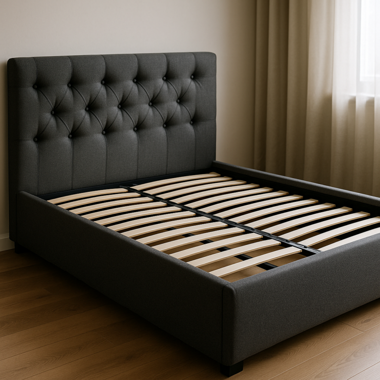 Łóżko kontynentalne bez materaca estetyka i komfort