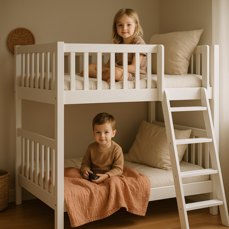 Łóżko piętrowe dla małych dzieci - funkcjonalność i styl