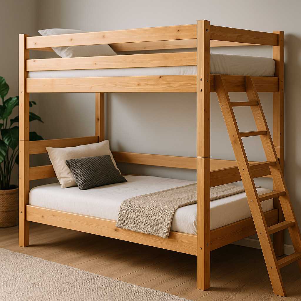 Łóżko piętrowe 140x200 funkcjonalność i styl